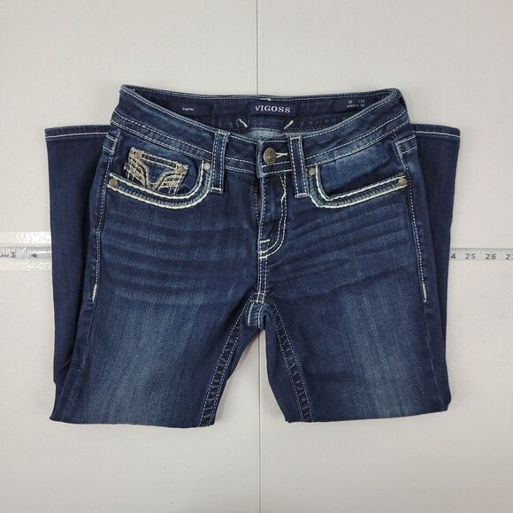 Vigoss Capri Jeans s2 heritage fit‎ L21 blue denim 3222 size 26 - Picture 1 of 14